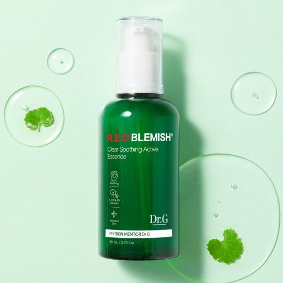 Dr.G Red Blemish Clear Soothing Active Essence 80ml disponible sur Ma petite Coree, ton Eshop 100% K-beauty en direct de Seoul