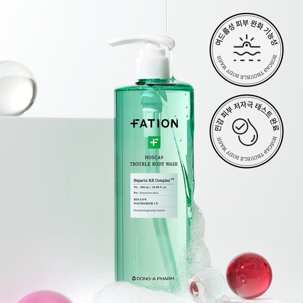 FATION Nosca9 Trouble Body Wash 490ml disponible sur Ma petite Coree, ton Eshop 100% K-beauty en direct de Seoul