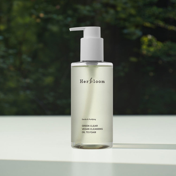 HERBLOOM Green Clear Vegan Cleansing Oil to Foam 200ml disponible sur Ma petite Coree, ton Eshop 100% K-beauty en direct de Seoul