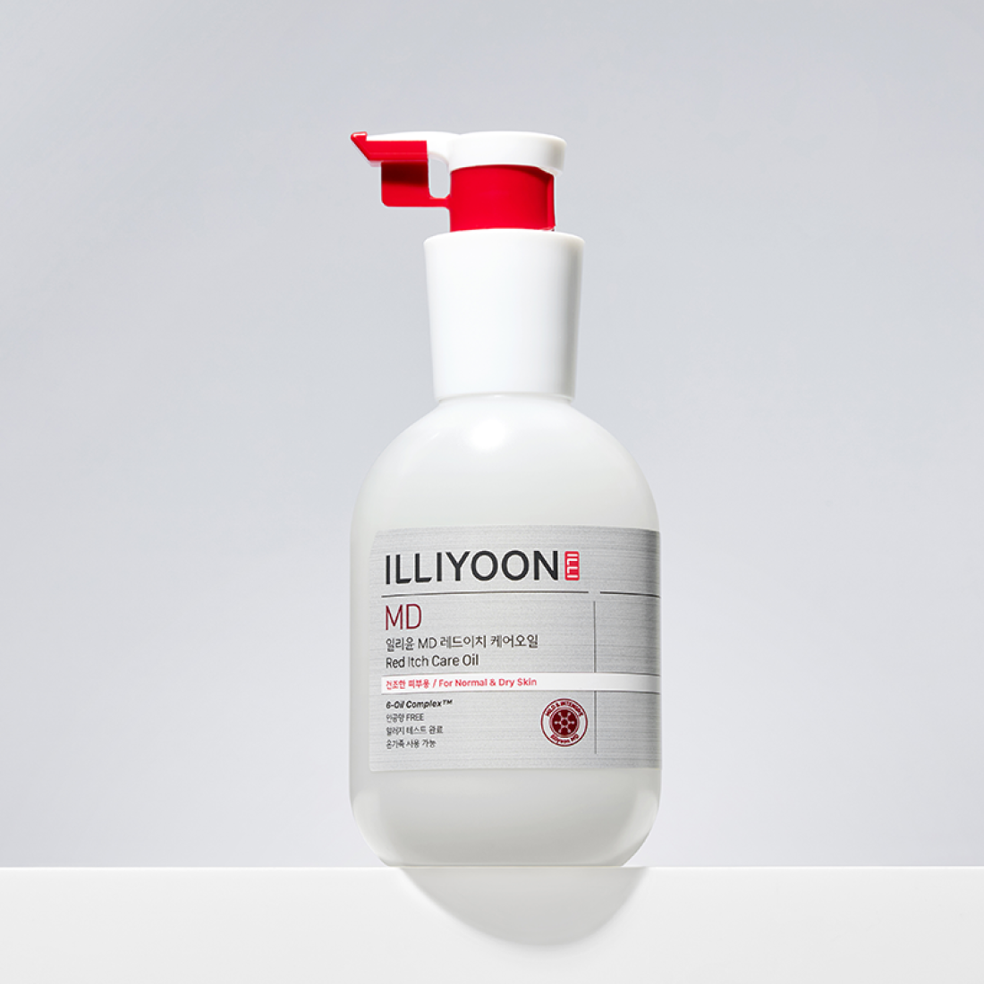 ILLIYOON Redich Care Oil 200ml, flacon blanc sur fond clair, crème soin visage de la marque ILLIYOON