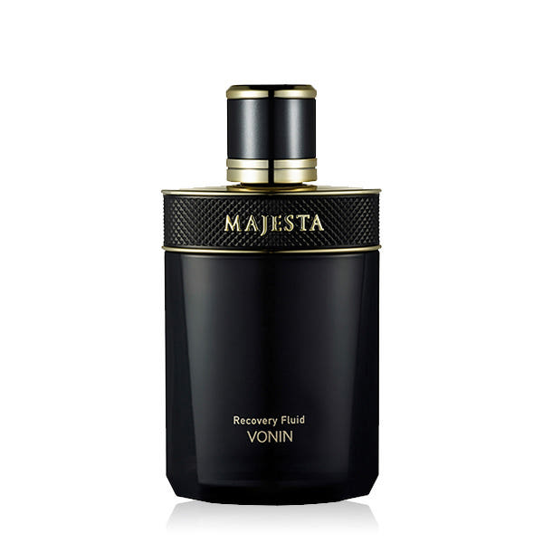 ISAKNOX Bonin Majesta Active Fluid 150ml : flacon noir Majesta, visuel studio sur fond blanc, récupération VONIN.