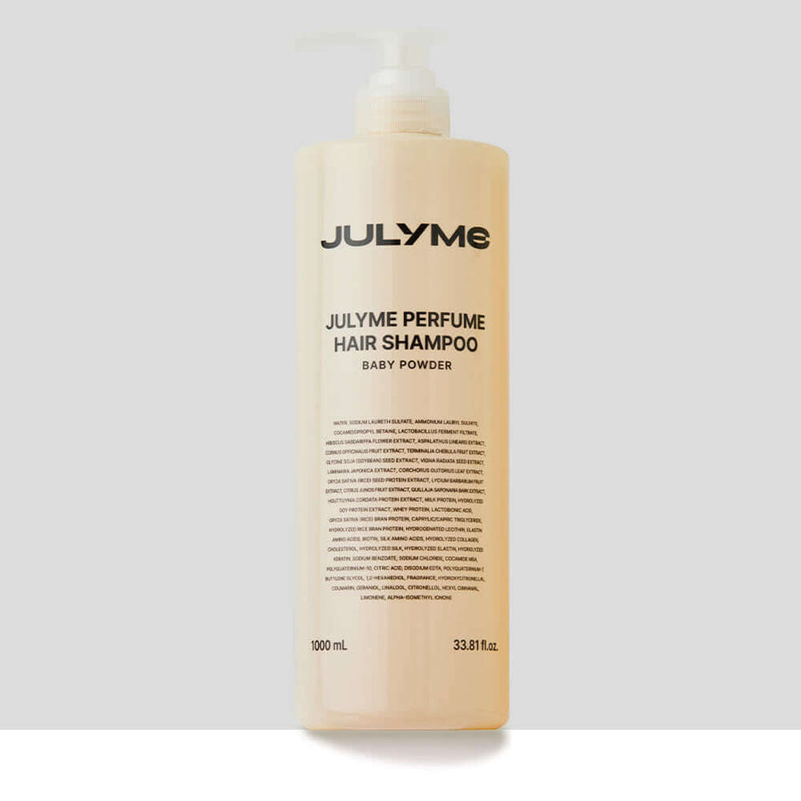 JULYME Large Size Perfume Hair Protein Shampoo Baby Powder 1000ml