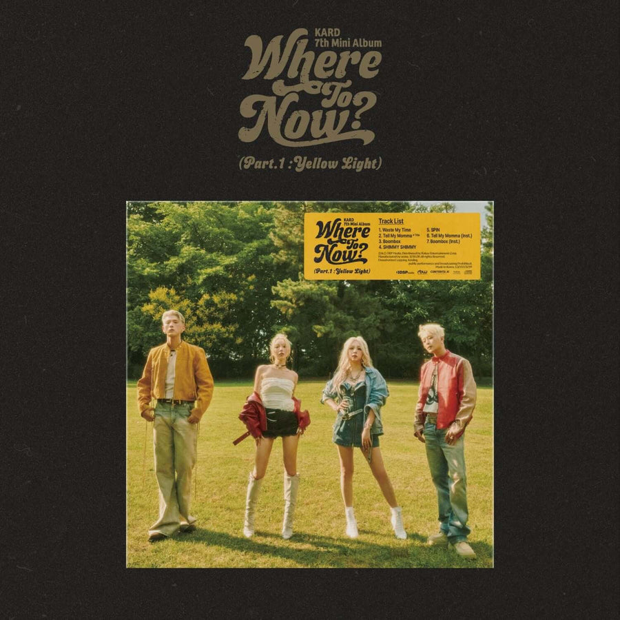 KARD - 7th Mini Album 'Where To Now? (Part.1 : Yellow Light)' - Album Kpop