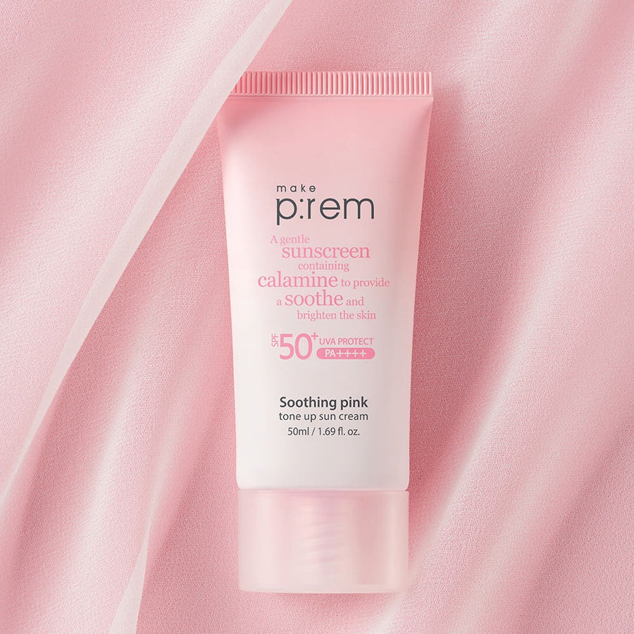 MAKE P:REM Soothing Pink Tone-Up Sunscreen SPF 50+ PA++++ 50ml