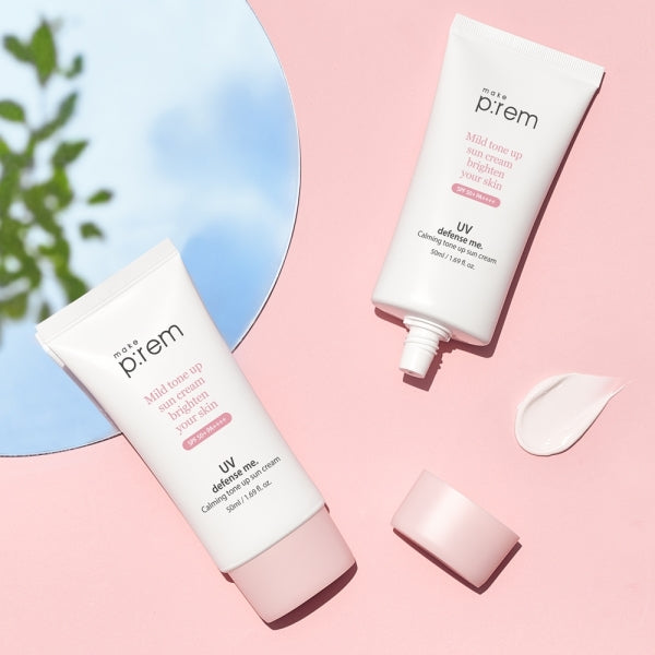 MAKE P:REM UV Defense Me Calming Tone Up Sun Cream 50ml disponible sur Ma petite Coree, ton Eshop 100% K-beauty en direct de Seoul