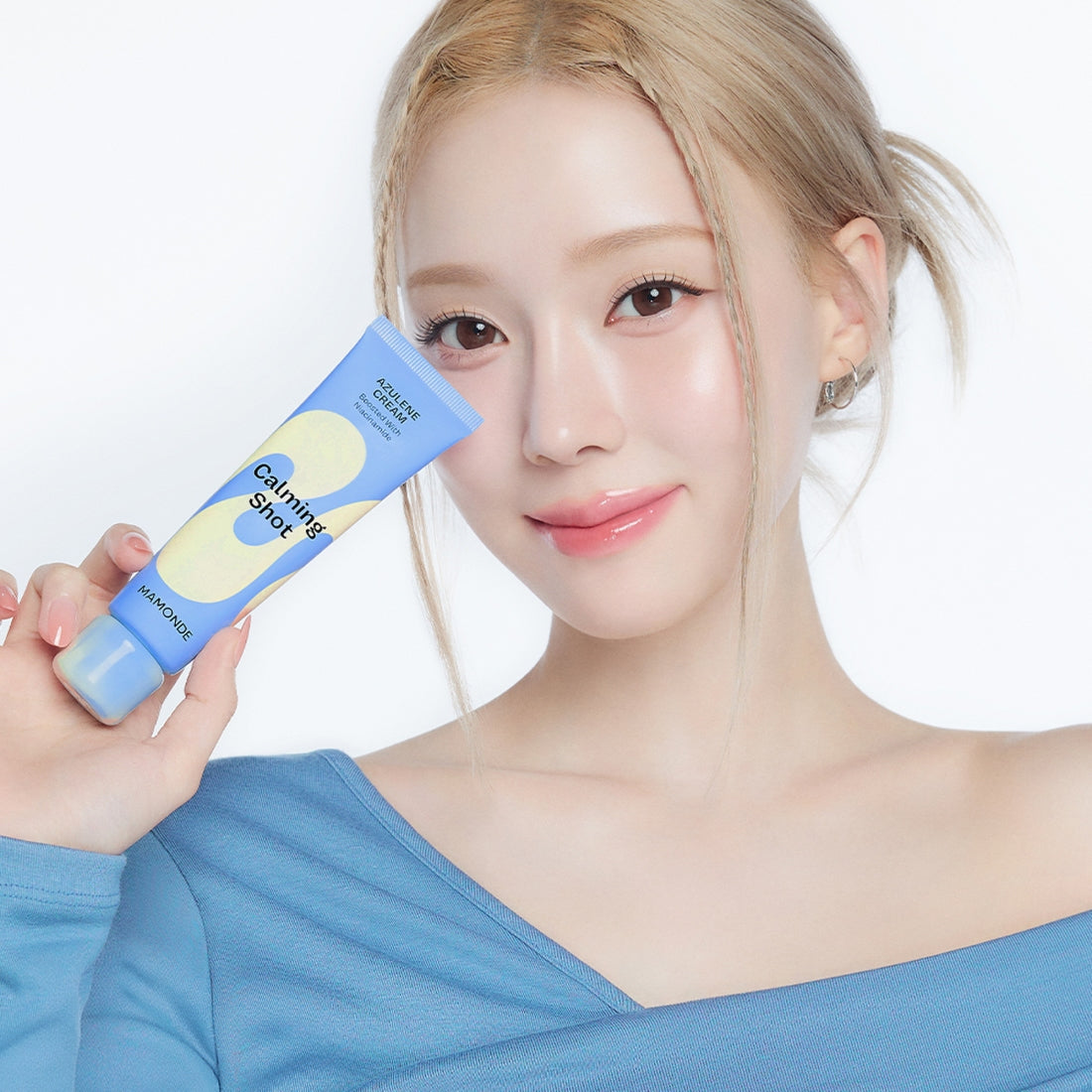 MAMONDE Calming Shot Azulene Cream 60ml disponible sur Ma petite Coree, ton Eshop 100% K-beauty en direct de Seoul