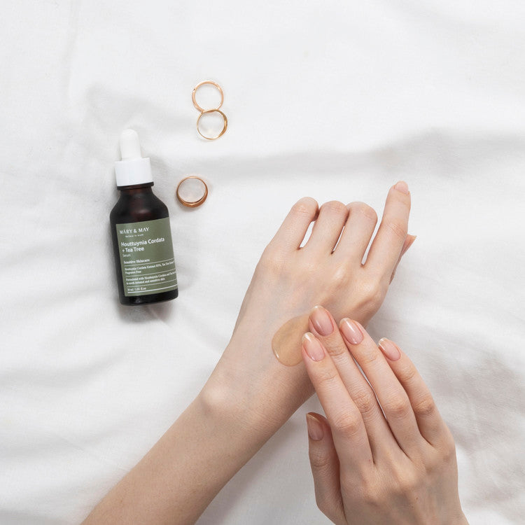 MARY & MAY Houttuynia Cordata + Tea Tree Serum 30ml disponible sur Ma petite Coree, ton Eshop 100% K-beauty en direct de Seoul