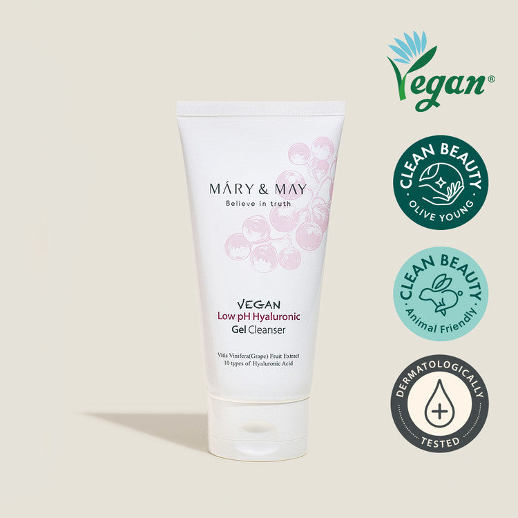 MARY & MAY Vegan Low pH Hyaluronic Gel Cleanser 150ml disponible sur Ma petite Coree, ton Eshop 100% K-beauty en direct de Seoul