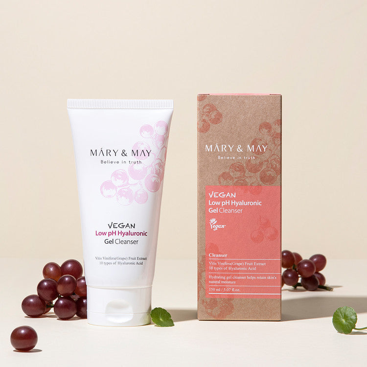 MARY & MAY Vegan Low pH Hyaluronic Gel Cleanser 150ml disponible sur Ma petite Coree, ton Eshop 100% K-beauty en direct de Seoul