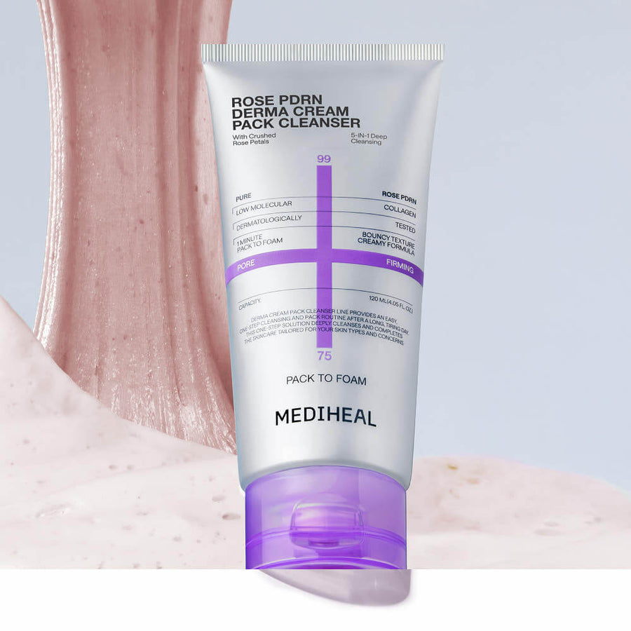 MEDIHEAL Rose PDRN Derma Cream Pack Cleanser 120ml