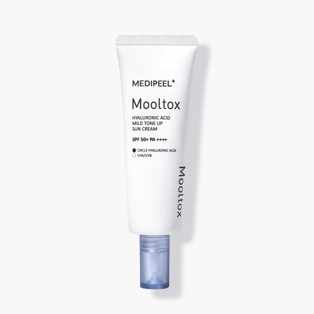 MEDIPEEL Hyaluronic Acid Layer Mooltox Mild Tone Up Sun Cream 50g disponible sur Ma petite Coree, ton Eshop 100% K-beauty en direct de Seoul