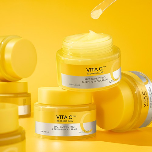 MISSHA Vita C Plus Sleeping Pack Cream 50ml disponible sur Ma petite Coree, ton Eshop 100% K-beauty en direct de Seoul