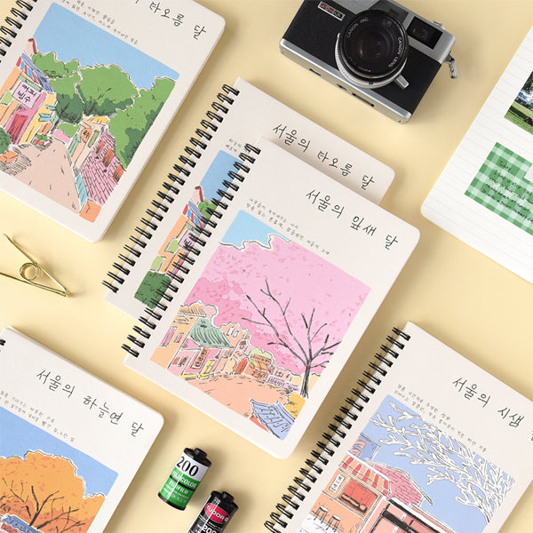 MONOLIKE Seoul's Four Season A5 Spring Line Notebook disponible sur Ma petite Coree, ton Eshop 100% K-beauty en direct de Seoul