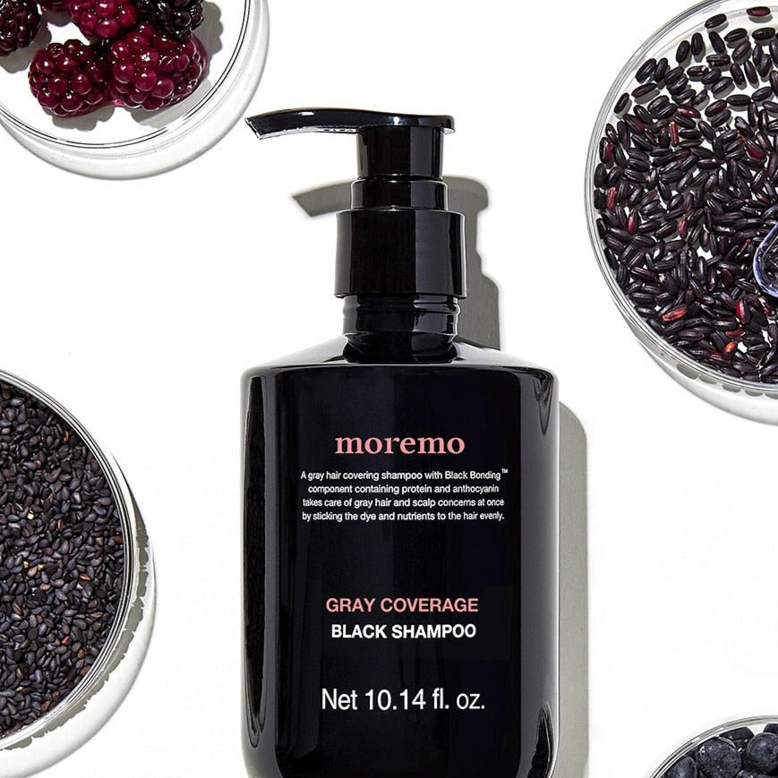 MOREMO Gray Coverage Black Shampoo 300ml on sales on our Website !