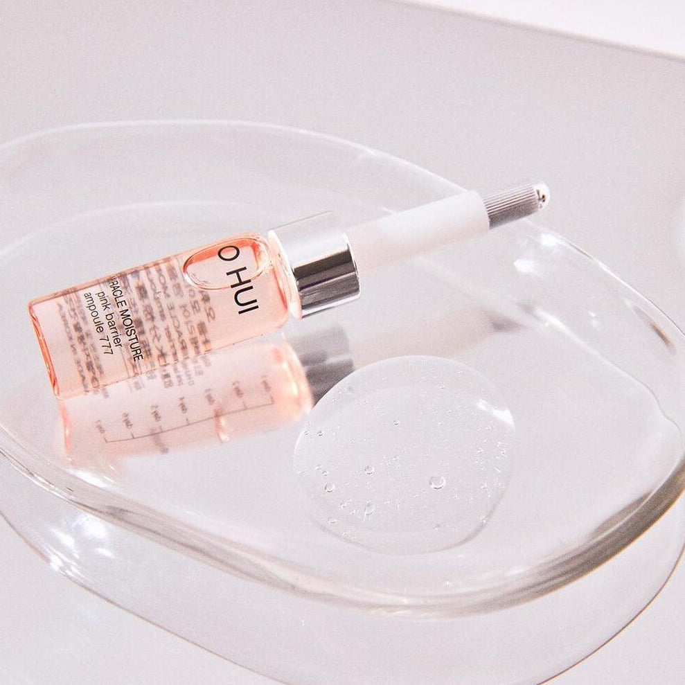 OHUI Miracle Moisture Pink Barrier Ampoule 777 7ml disponible sur Ma petite Coree, ton Eshop 100% K-beauty en direct de Seoul