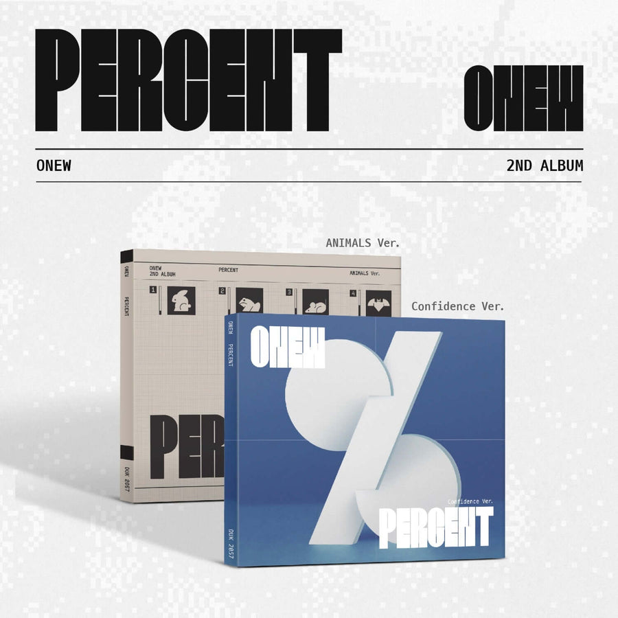 ONEW - 2nd Full Album PERCENT (Digipack Ver.) (Random 1 of 2) - Album Kpop
