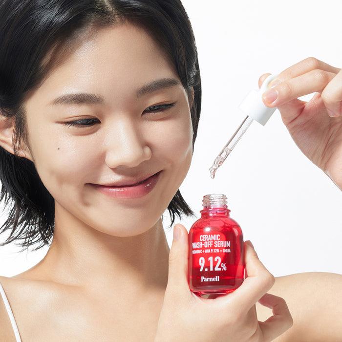PARNELL AHA 9.12 Caremic Wash-Off Serum 30ml disponible sur Ma petite Coree, ton Eshop 100% K-beauty en direct de Seoul