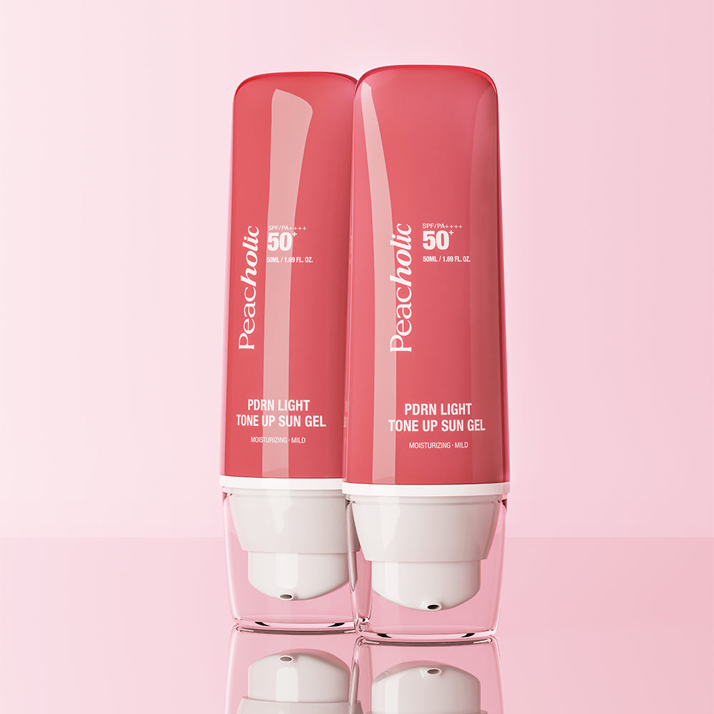 PEACHOLIC PDRN Light Tone Up Sun Gel 50ml disponible sur Ma petite Coree, ton Eshop 100% K-beauty en direct de Seoul