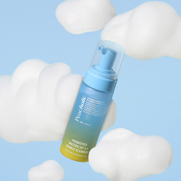 PEACHOLIC Probiotics Waterelief 5.5 Bubble Cleanser 150ml disponible sur Ma petite Coree, ton Eshop 100% K-beauty en direct de Seoul