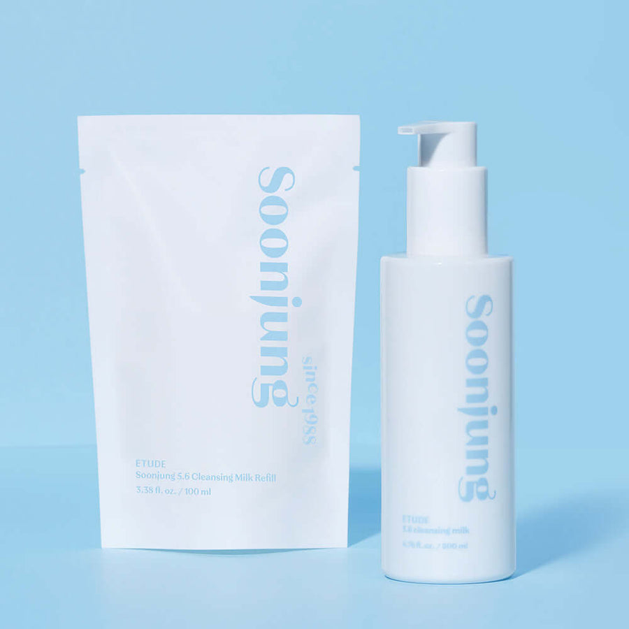 ETUDE Soonjung Weak Acid Cleansing Milk 2pcs Set