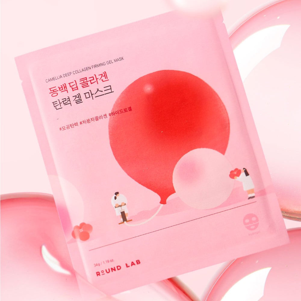 ROUND LAB Camellia Deep Collagen Firming Gel Mask disponible sur Ma petite Coree, ton Eshop 100% K-beauty en direct de Seoul