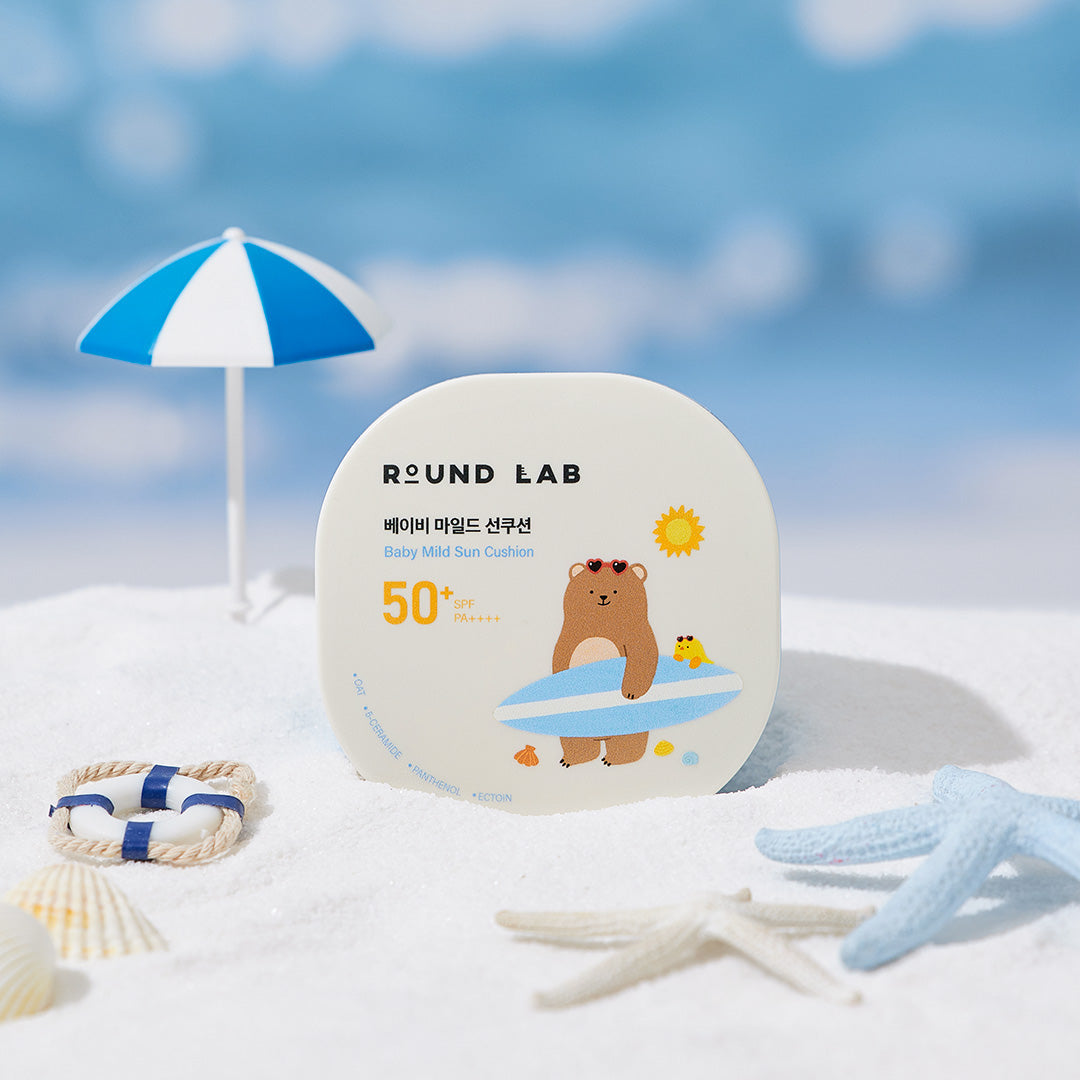 ROUNDLAB Baby Mild Sun Cushion 16g disponible sur Ma petite Coree, ton Eshop 100% K-beauty en direct de Seoul