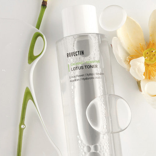 ROVECTIN Calming Lotus Toner 200ml disponible sur Ma petite Coree, ton Eshop 100% K-beauty en direct de Seoul