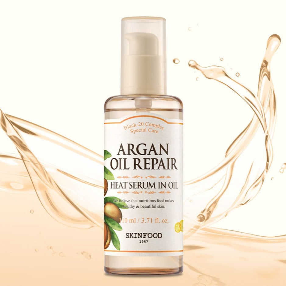 SKINFOOD Argan Oil Repair Heat Serum In Oil 110ml disponible sur Ma petite Coree, ton Eshop 100% K-beauty en direct de Seoul