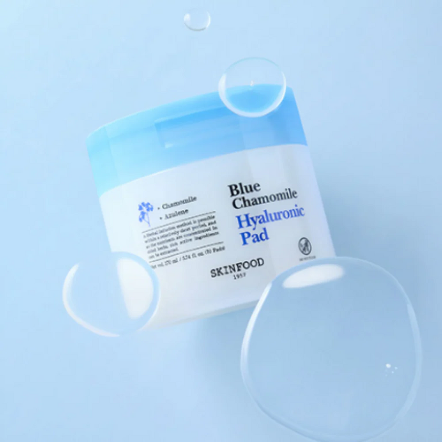 SKINFOOD Blue Chamomile Hyaluronic Gel Pads 70 Sheets