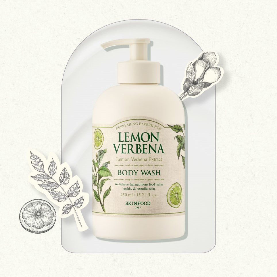 SKINFOOD Lemon Verbena Body Wash 450ml disponible sur Ma petite Coree, ton Eshop 100% K-beauty en direct de Seoul
