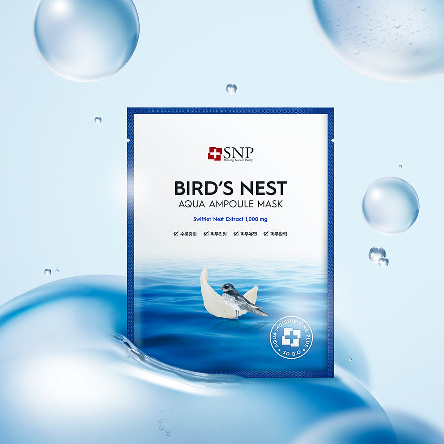 SNP BEAUTY Bird's Nest Aqua Ampoule Mask 25ml*10ea