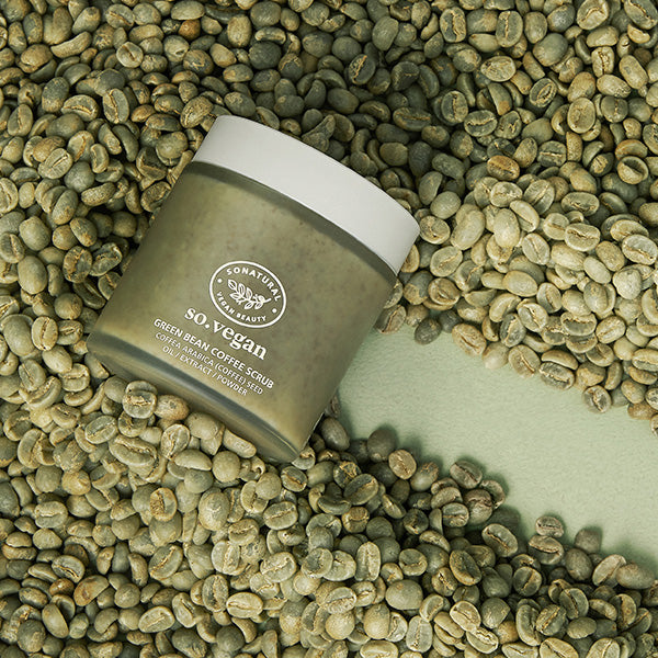 SO NATURAL So Vegan Green Bean Coffee Scrub 105ml disponible sur Ma petite Coree, ton Eshop 100% K-beauty en direct de Seoul