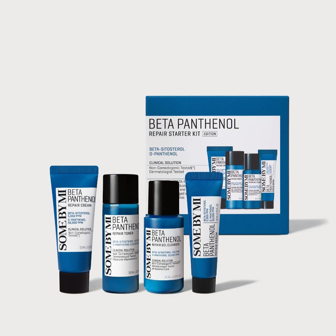 SOME BY MI Beta Panthenol Repair Starter Kit (Cleanser+Toner+Serum+Cream) disponible sur Ma petite Coree, ton Eshop 100% K-beauty en direct de Seoul