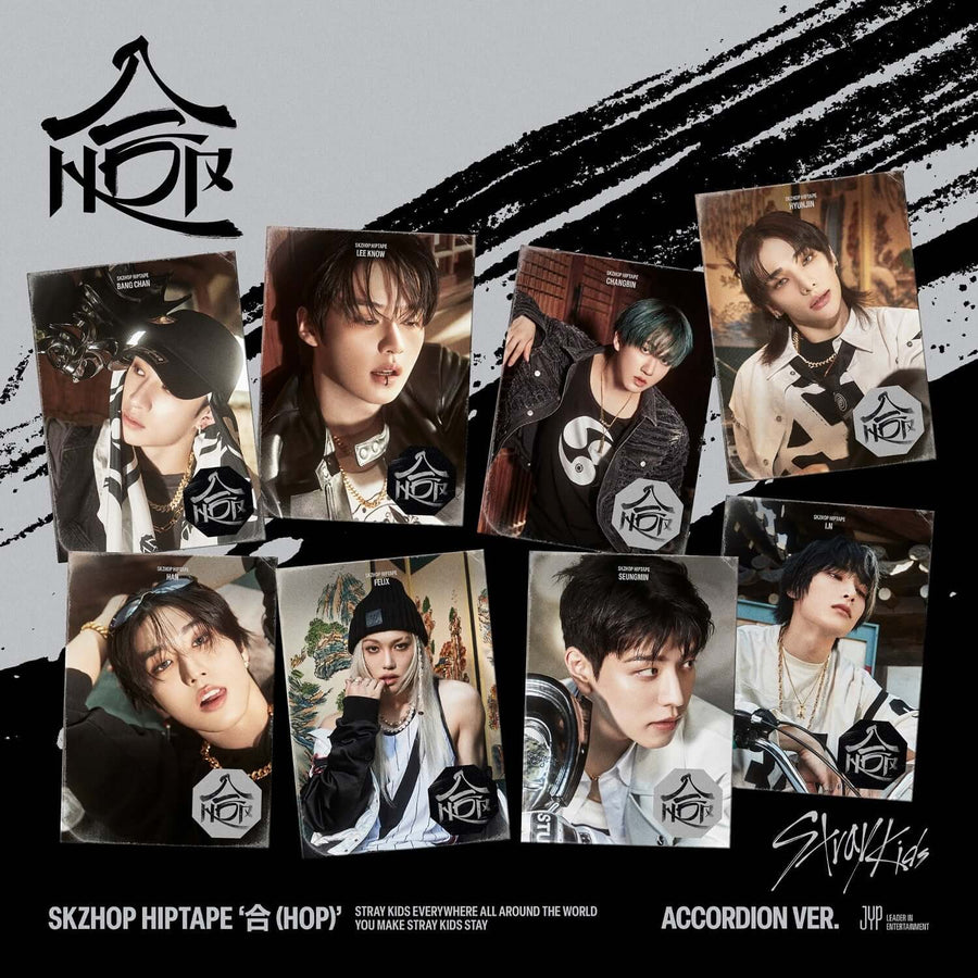 STRAY KIDS - SKZHOP HIPTAPE ‘合 (HOP)’ (ACCORDION VER.) (Random 1 of 8) - Album Kpop