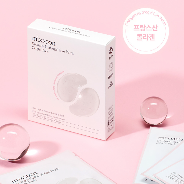 MIXSOON Collagen Hydrogel Eye Patch Single Pack 5 Sheets