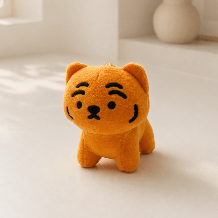 Muzik Tiger Majestic Chubby Tiger Plush Keyring