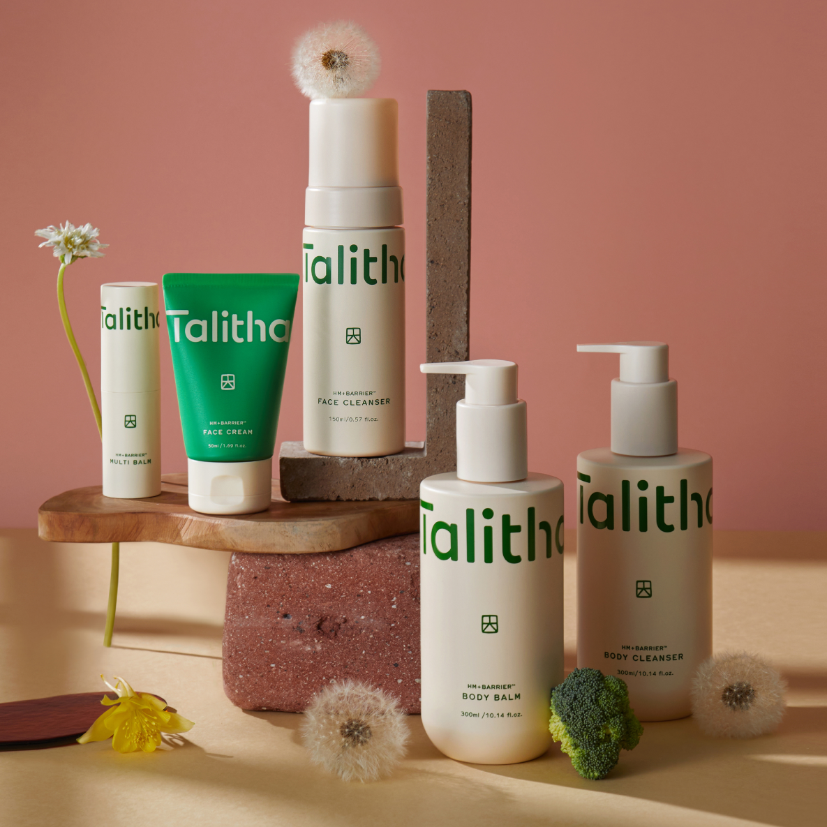 TALITHA KOUM HM+ Barrier Full Set (Face Cream, Multi Balm, Face Cleanser, Body Balm & Body Cleanser) disponible sur Ma petite Coree, ton Eshop 100% K-beauty en direct de Seoul