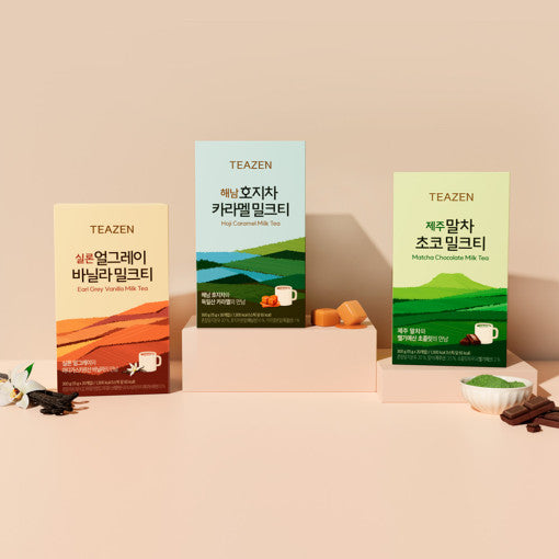 TEAZEN Milk Tea 20 Sticks disponible sur Ma petite Coree, ton Eshop 100% K-beauty en direct de Seoul