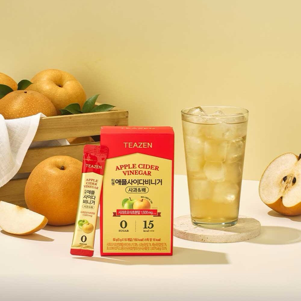 TEAZEN Apple Cider Vinegar Apple & Pear 10 Sticks