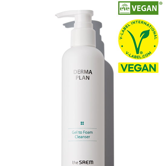 THE SAEM Derma Plan Gel To Foam Cleanser 180ml