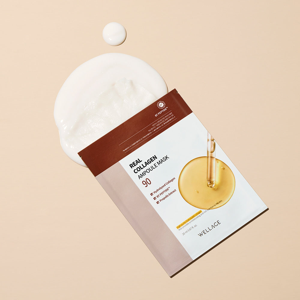 WELLAGE Real Collagen Ampoule Mask 10 Sheets