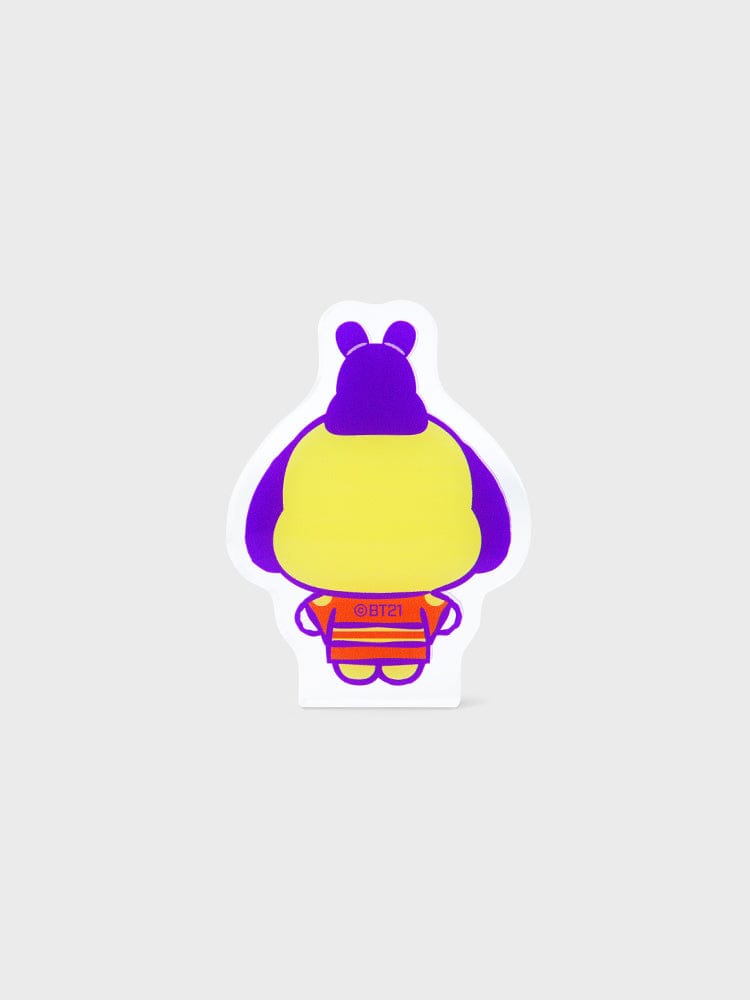 BT21 CHIMMY BABY MINI ACRYLIC STAND K-EDITION ver.2 : stand acrylique officiel LINE FRIENDS, figurine CHIMMY sur fond clair