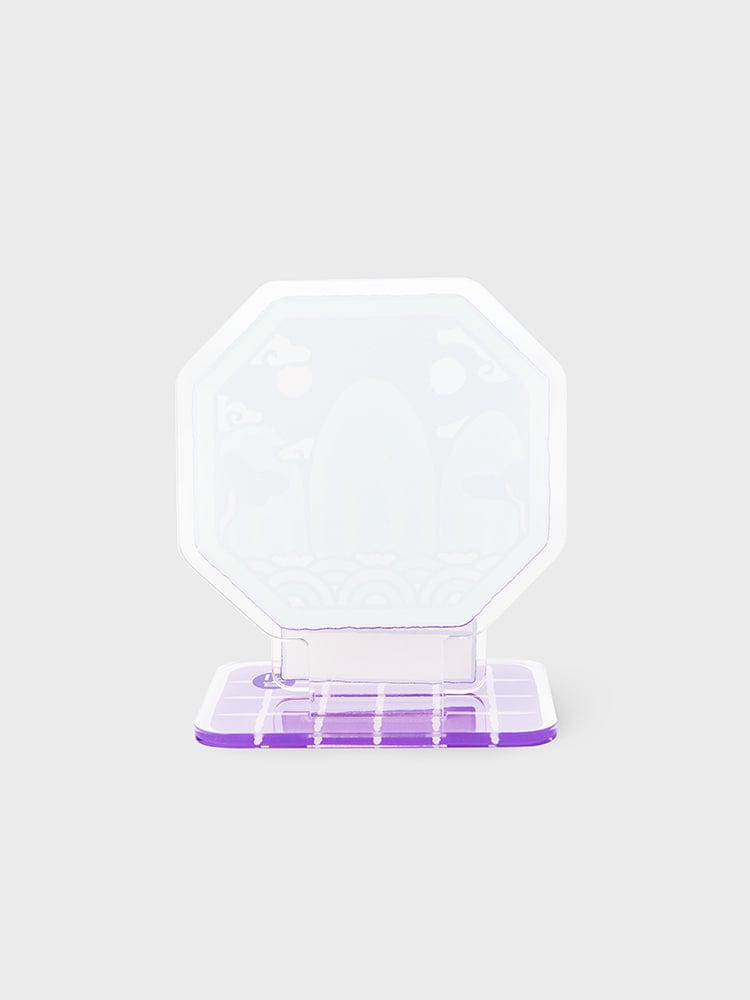 BT21 COOKY BABY ACRYLIC STAND K-EDITION ver.2 : support acrylique violet transparent, COOKY, LINE FRIENDS, papeterie bureau