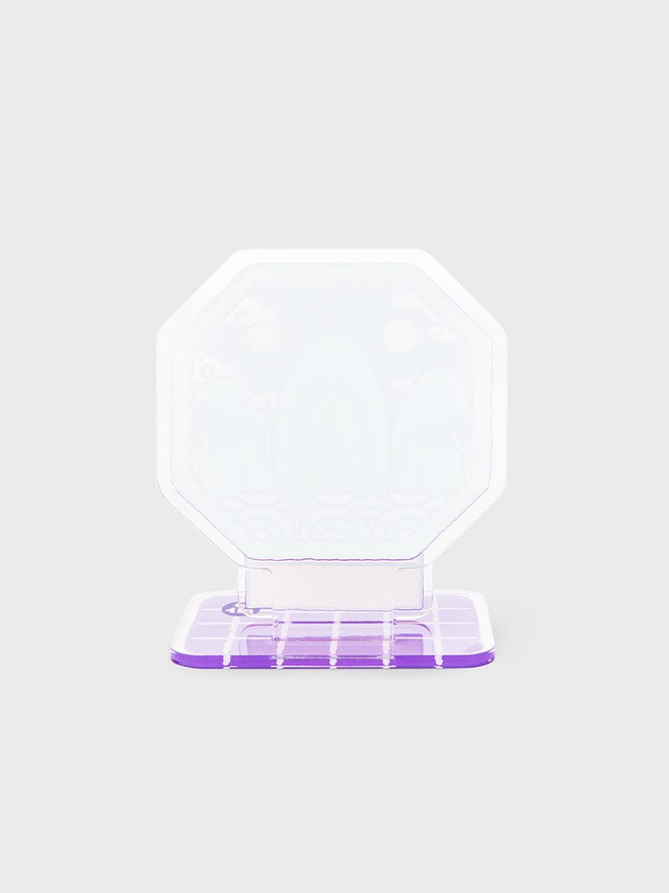 BT21 MANG BABY ACRYLIC STAND K-EDITION ver.2 : support acrylique papeterie LINE FRIENDS, design lumineux sur fond clair.