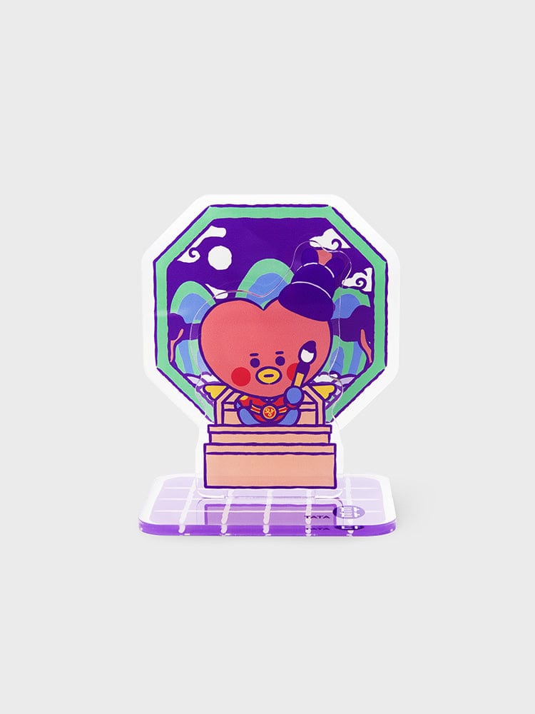 BT21 TATA BABY ACRYLIC STAND K-EDITION ver.2 : support acrylique officiel LINE FRIENDS, personnage TATA en visuel violet