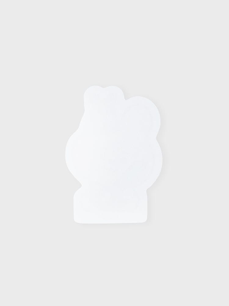 BT21 COOKY BABY MEMO NOTEPADS K-EDITION ver.2 : bloc-notes COOKY lapin musclé, papeterie officielle LINE FRIENDS, fond clair