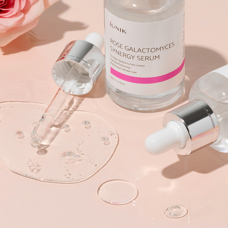 iUNIK Rose Galactomyces Synergy Serum 50ml disponible sur Ma petite Coree, ton Eshop 100% K-beauty en direct de Seoul