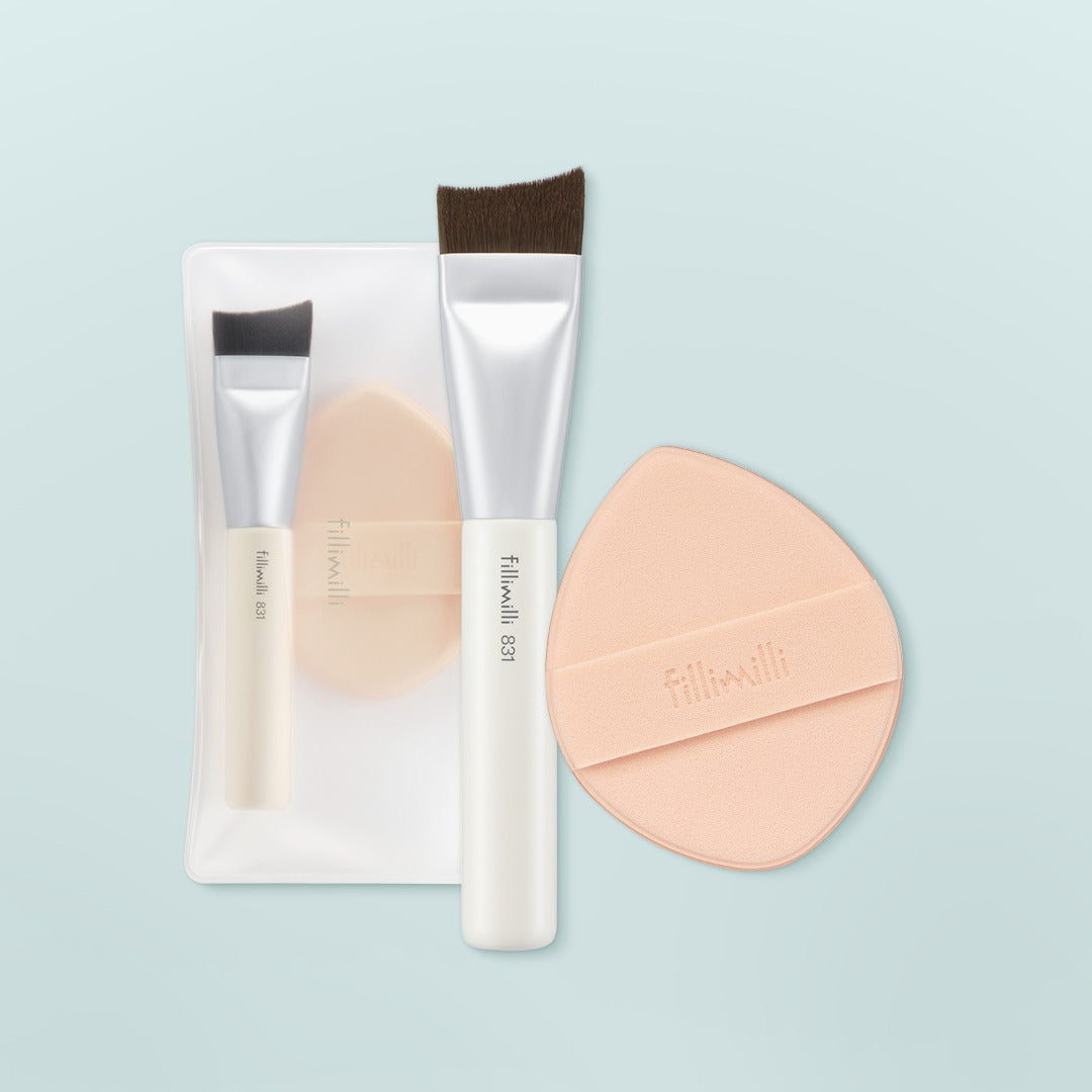 FILLIMILLI Soft Fit Brush 831 & Puff Duo