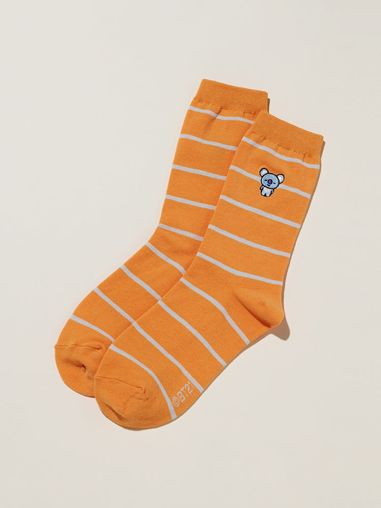 BT21 Chaussettes Rayées BASIC