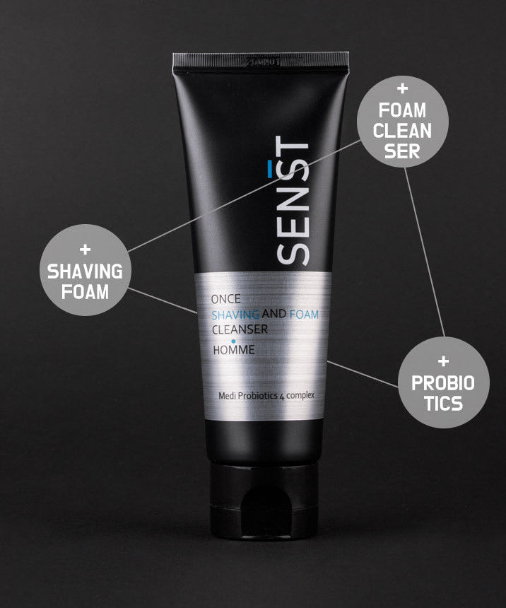 MEDIFLOWER 1+1+1 Sensitive Once Shaving & Foam Cleanser Homme 120ml